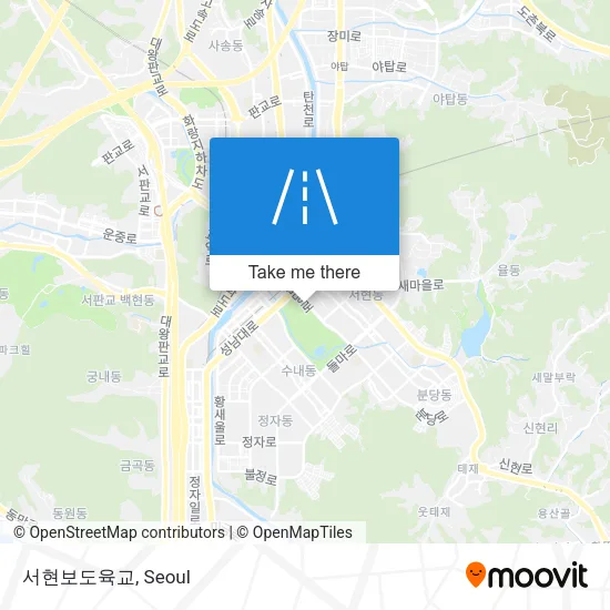 서현보도육교 map