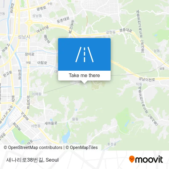 새나리로38번길 map
