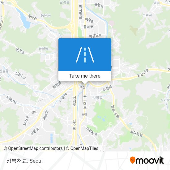 성복천교 map