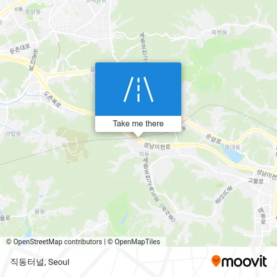 직동터널 map