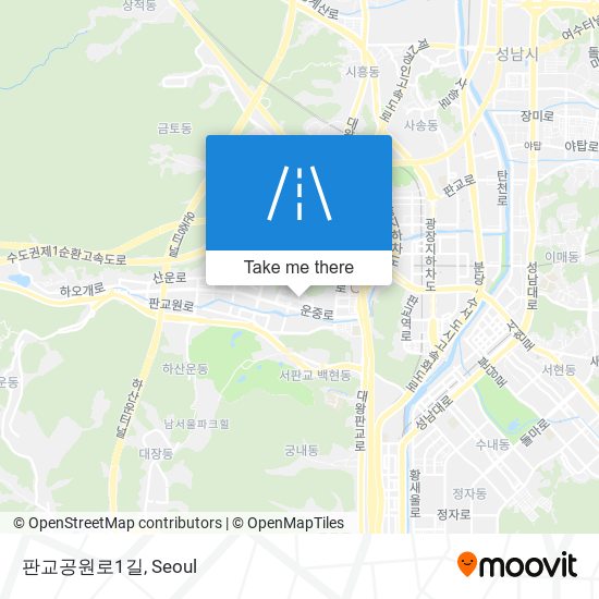 판교공원로1길 map