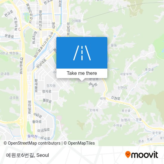 예원로6번길 map