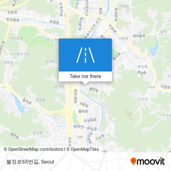 불정로65번길 map