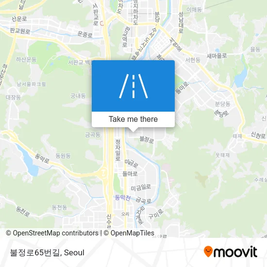 불정로65번길 map