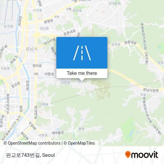 판교로743번길 map