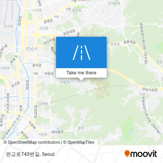 판교로743번길 map