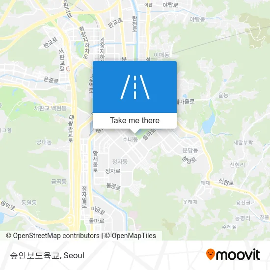 숲안보도육교 map