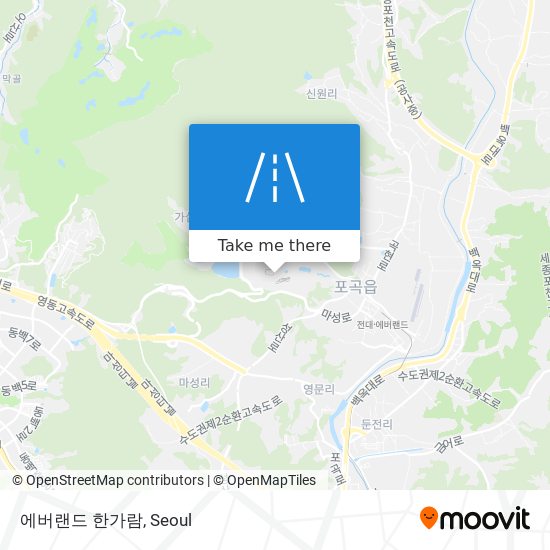 에버랜드 한가람 map