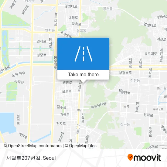 서달로207번길 map