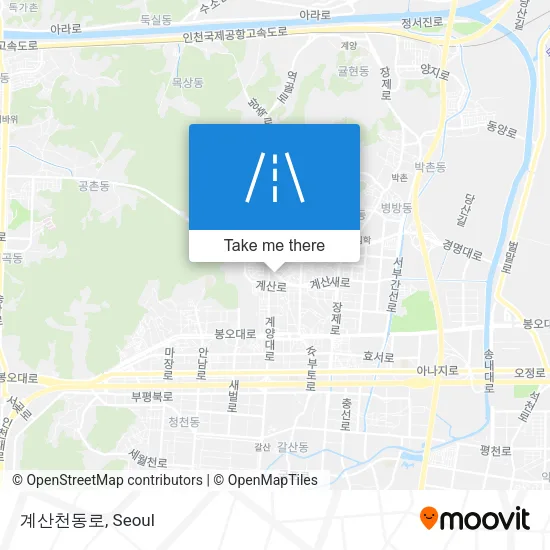 계산천동로 map