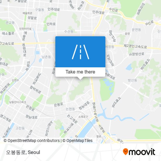 오봉동로 map