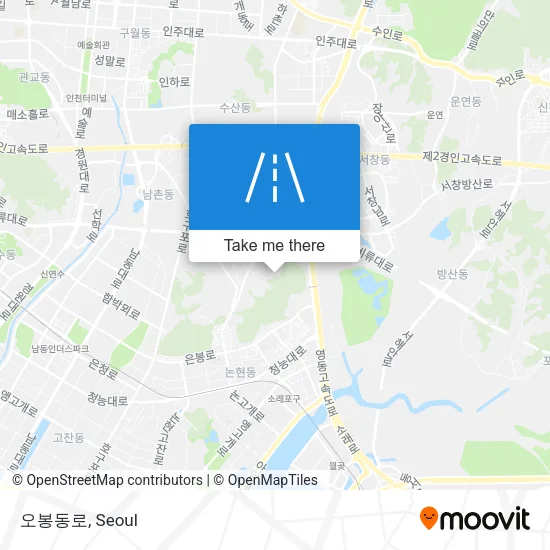 오봉동로 map