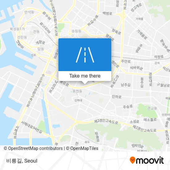 비룡길 map