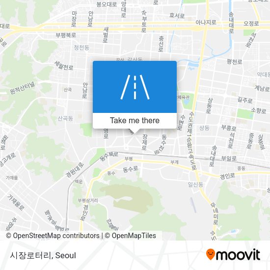 시장로터리 map