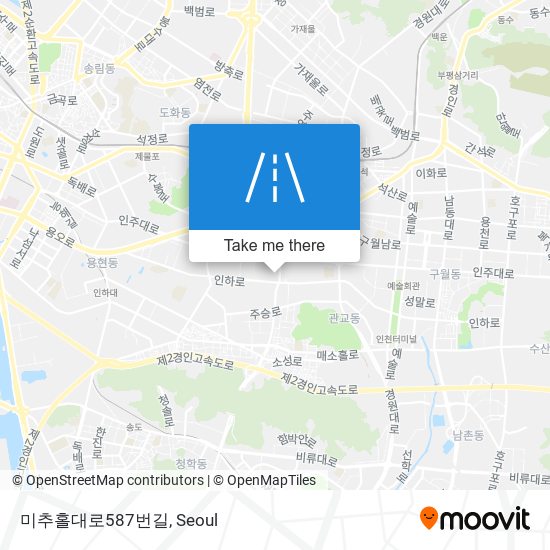 미추홀대로587번길 map