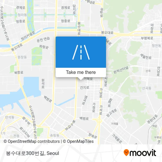 봉수대로300번길 map