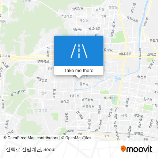 산책로 진입계단 map