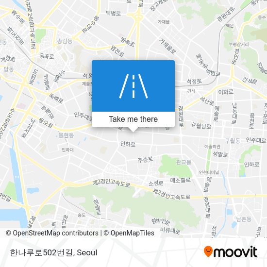 한나루로502번길 map