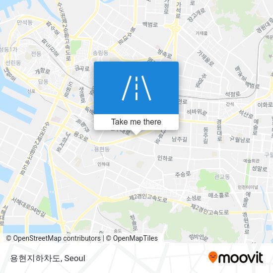 용현지하차도 map