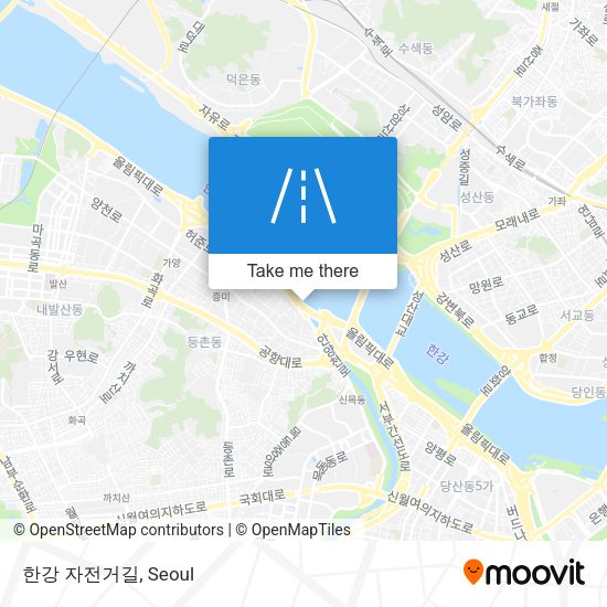 한강 자전거길 map