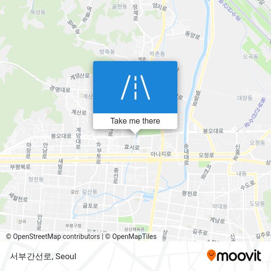 서부간선로 map