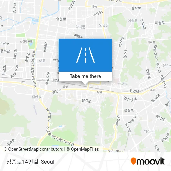 심중로14번길 map