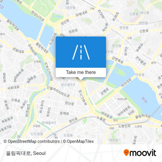 올림픽대로 map