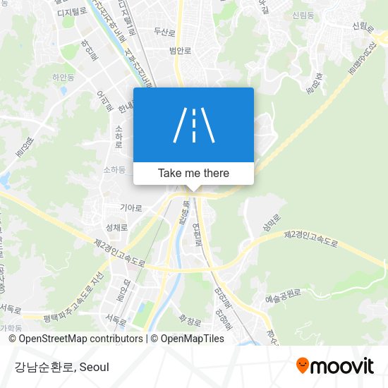 강남순환로 map