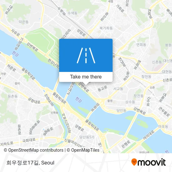 희우정로17길 map