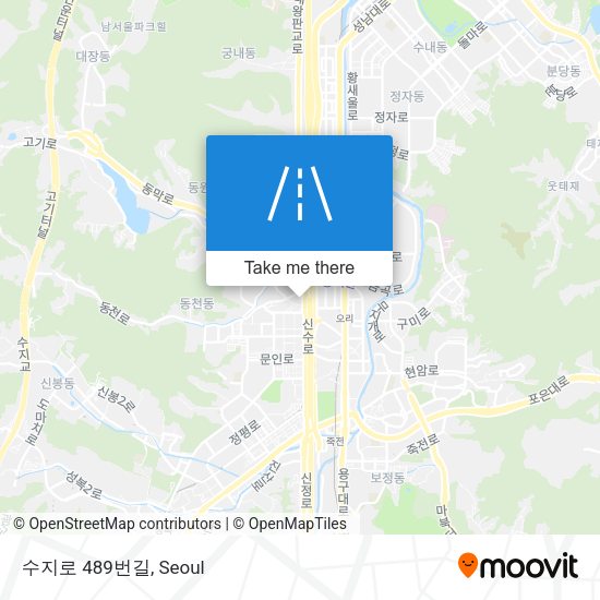 수지로 489번길 map