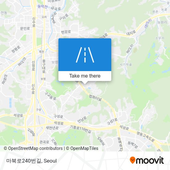 마북로240번길 map