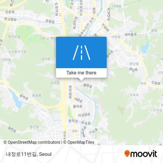 내정로11번길 map