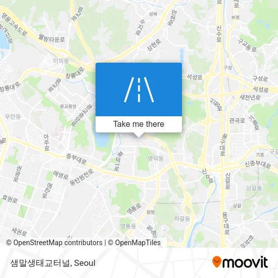샘말생태교터널 map