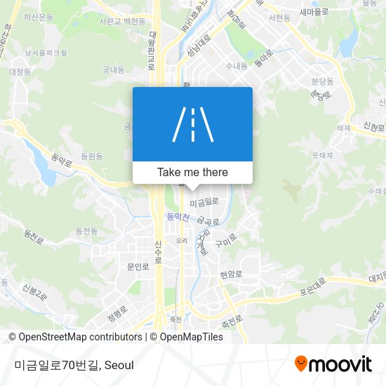 미금일로70번길 map