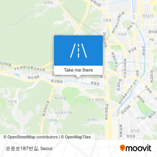 운중로187번길 map