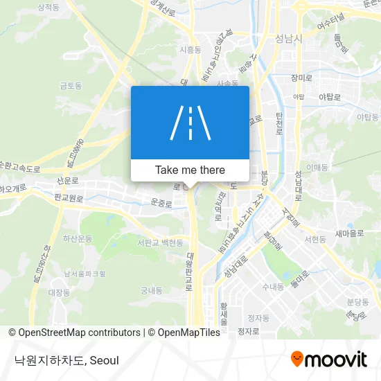 낙원지하차도 map