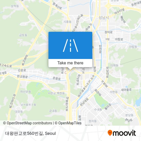 대왕판교로560번길 map