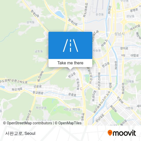 서판교로 map