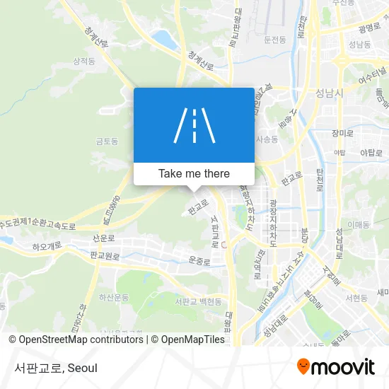 서판교로 map