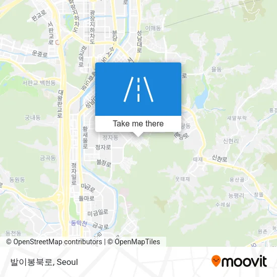 발이봉북로 map