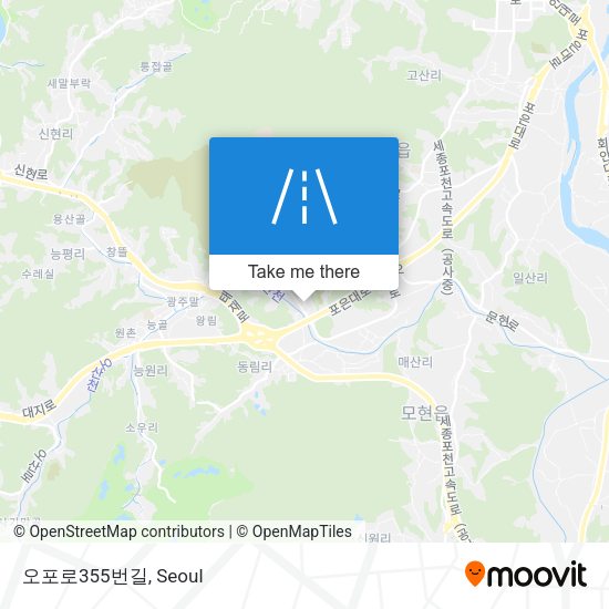 오포로355번길 map