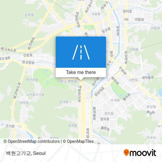 백현고가교 map