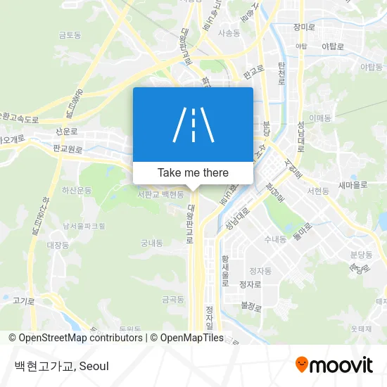 백현고가교 map