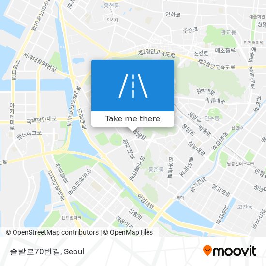 솔밭로70번길 map