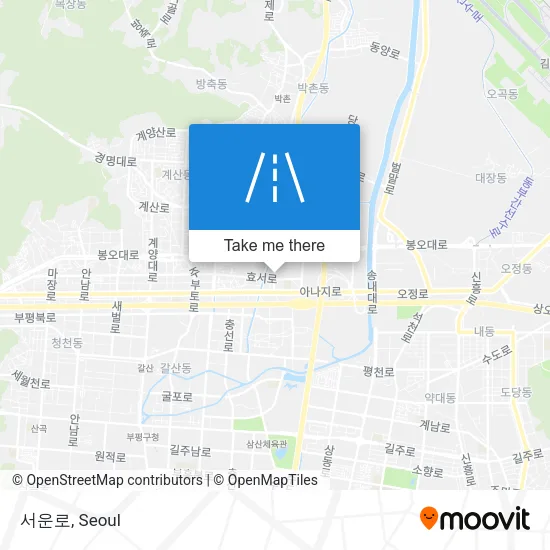 서운로 map