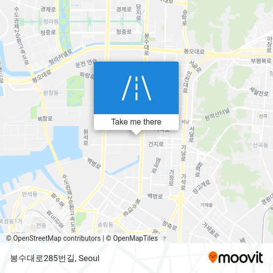 봉수대로285번길 map