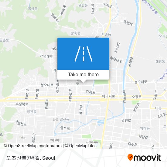 오조산로7번길 map