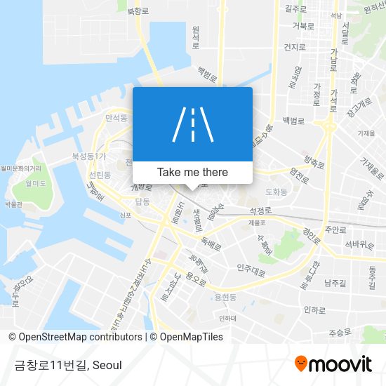금창로11번길 map