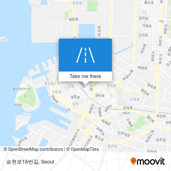 송현로16번길 map