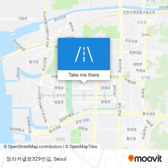 청라커낼로329번길 map